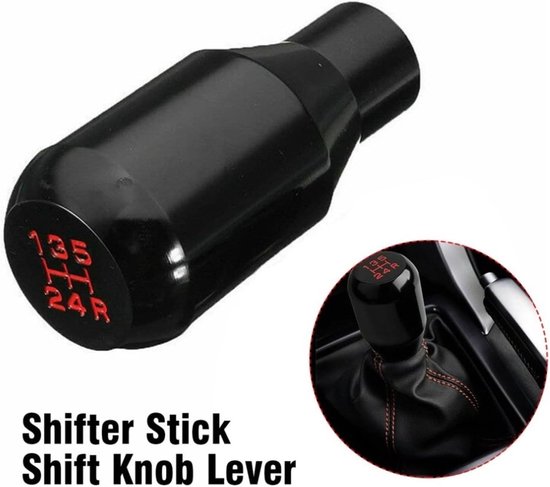 Schakelpookknop - Versnellingspook hendel - Auto Interieur - Corrosiebestendig Ergonomisch - 78x26mm - Zwart — afbeelding 5