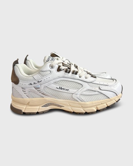 Mercer Amsterdam - Baskets The Re-Run Vintage - Femme - Blanc/Marron - Taille 39 - (8720981623501)