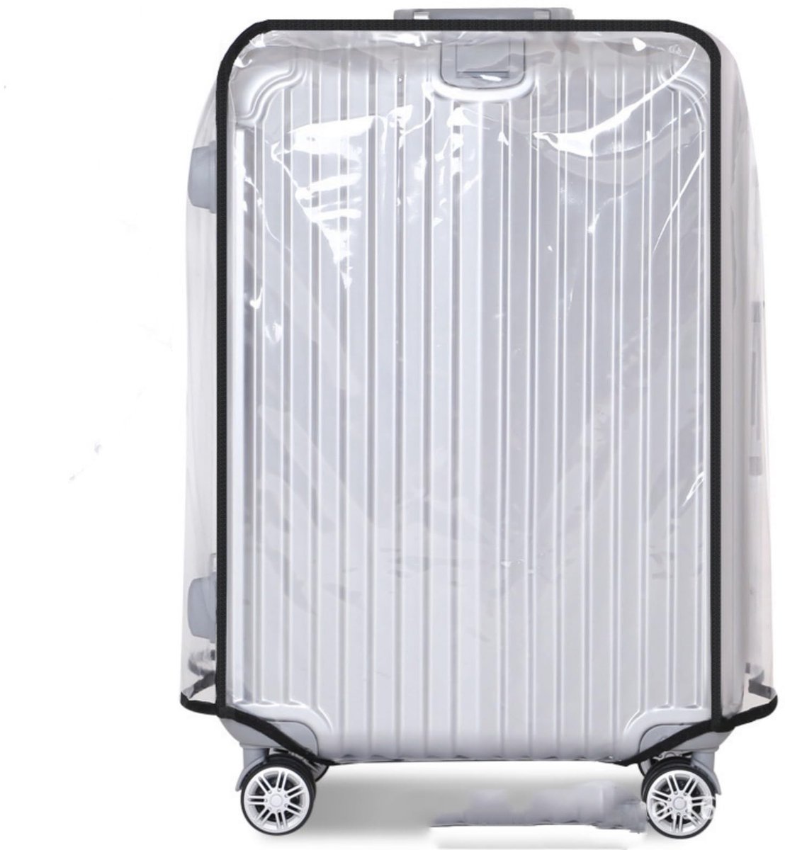 JHUBERS- Bagagebeschermer Waterdicht - Kofferhoes Transparant - Herbruikbaar - Lichtgewicht - Stofdicht - Geschikt voor koffers 61-76 cm