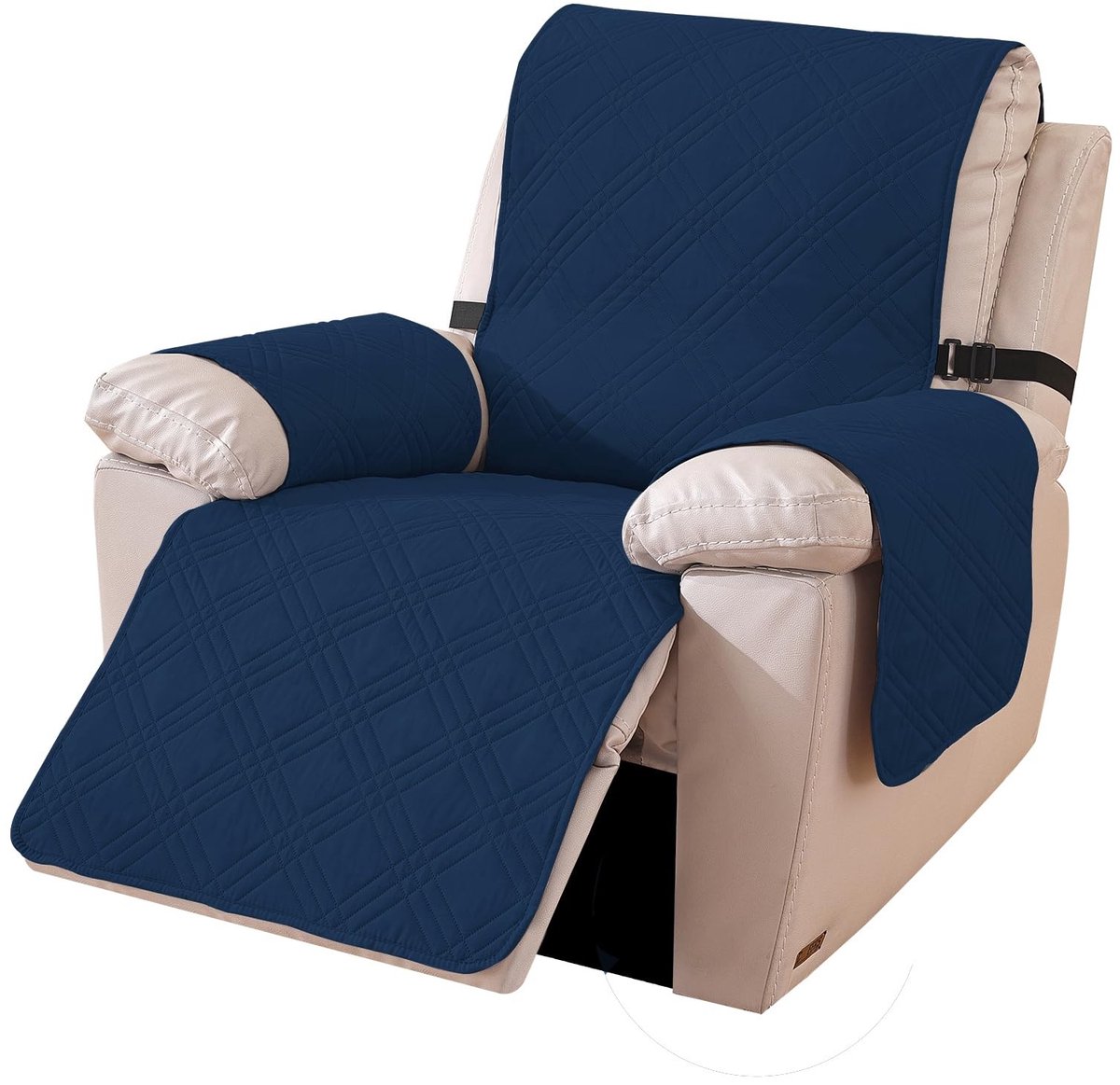 ZEYNOMAX- Fauteuilhoes Omkeerbaar - Tweekleurig Design - Relaxstoelbeschermer - Krasbestendig - Slijtvaste Stof - Zorgt Voor Verzorgd Huis - Stoelbeschermer
