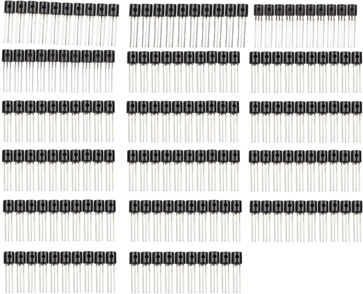 JHUBERS - Transistor Assortiment Kit - 3-Pole TO-92 - 170 Stuks - Elektronica - DIY Projecten - Voor Hobbyisten - Modelbouw