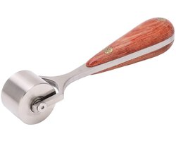 Dailygoods- Persrandroller - Houten Handvat - Ambachtelijke Roller - Naadroller - Lederen Randvouwer - Lamineergereedschap - Leerrandroller