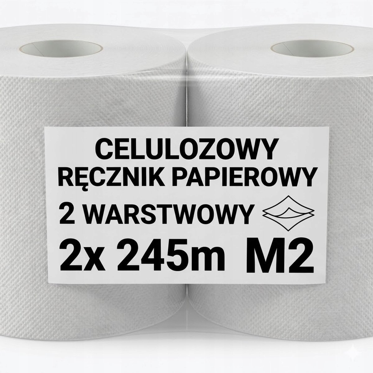 Professionele Papieren Handdoeken Jumbo 2-laags 2x245m