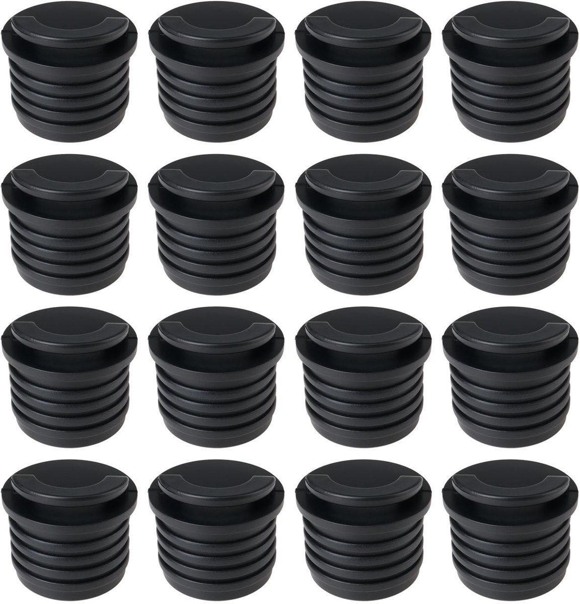 Dailygoods- Scupper Plugs 32 mm - 16 Stuks - Rubber - Betrouwbare Afdichting - Voor Kajaks/Kano's - Multifunctioneel Gebruik - Afvoerpluggen