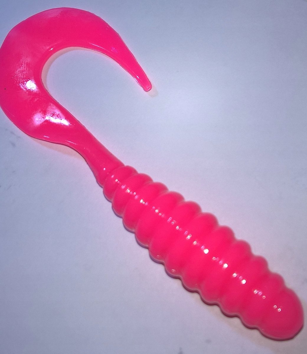 Mann's Twister 7cm Roze EP - Zachte Kunstaas Vissen