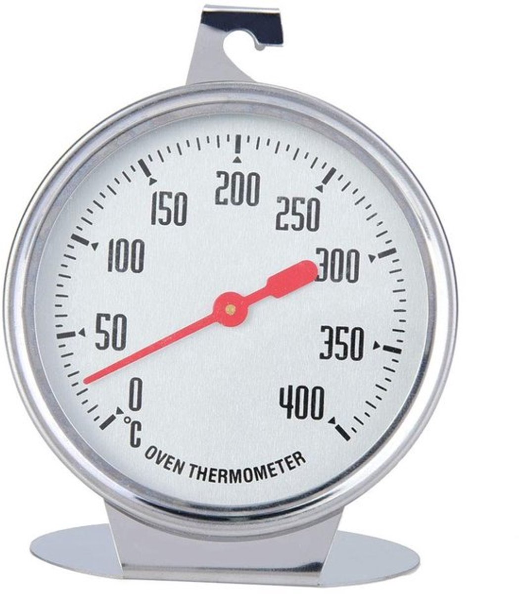 Allecto - Oventhermometer - Roestvrijstalen thermometer - Grote