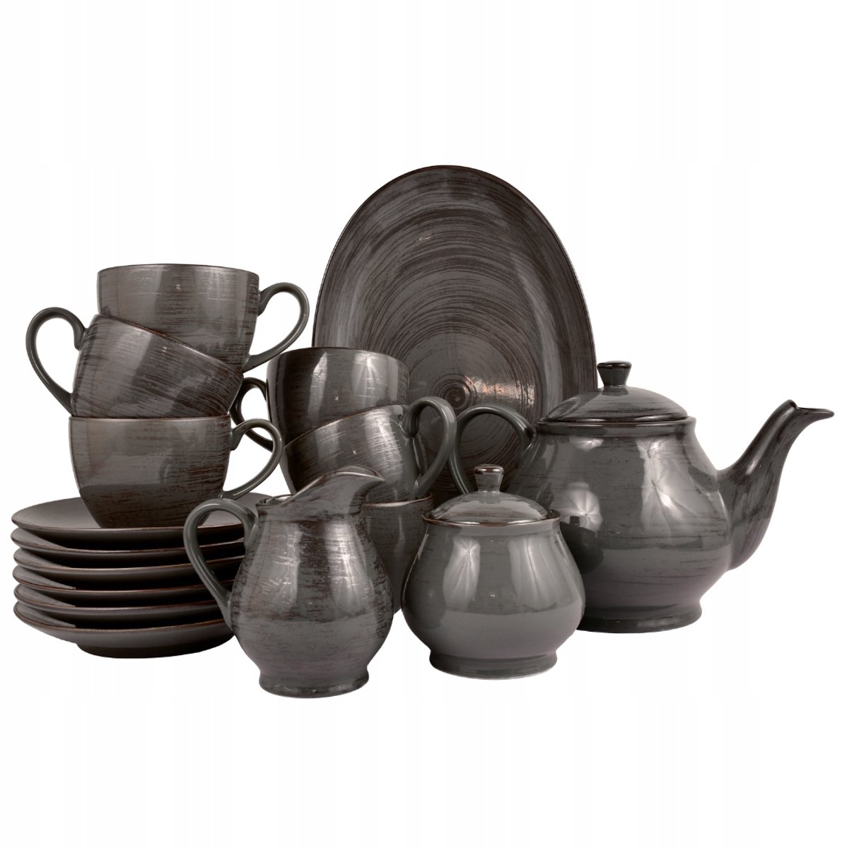 Bogucice Onyx Koffie- en Theeservies voor 6 personen, 16-delig