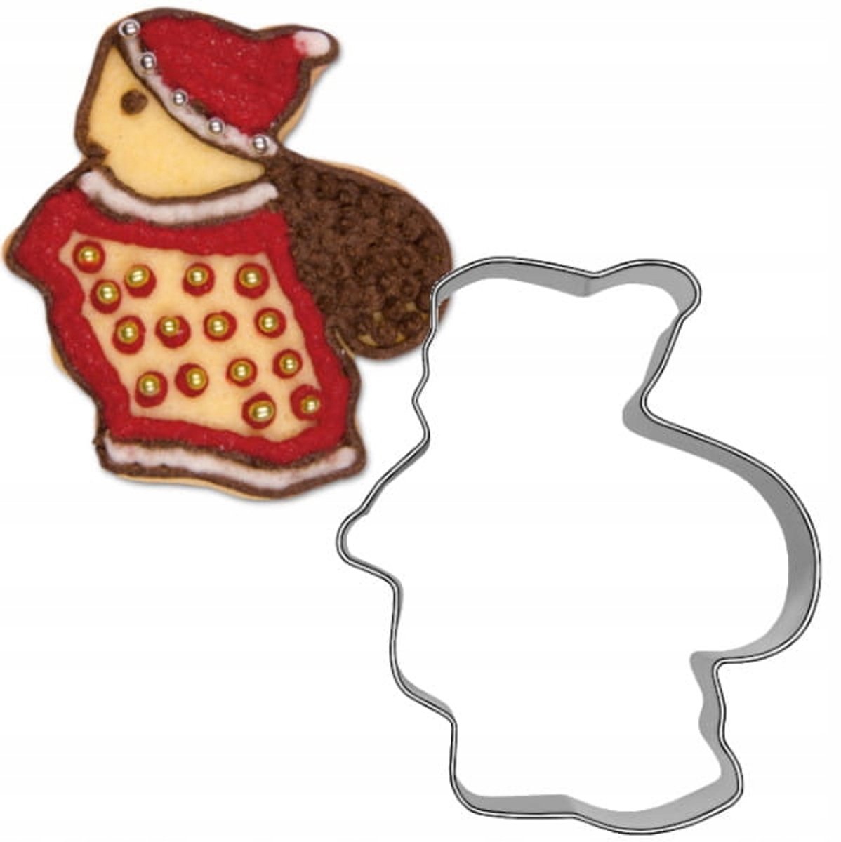 Sint Nicolaas Koekjesvorm - 7,5 cm - Metalen Uitsteker