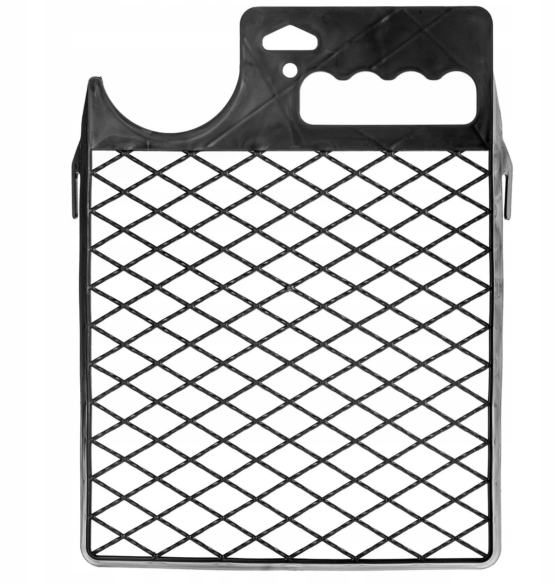 Verfzeef voor verfroller 20 cm, zwart, met emmerhaak, 230x305 mm