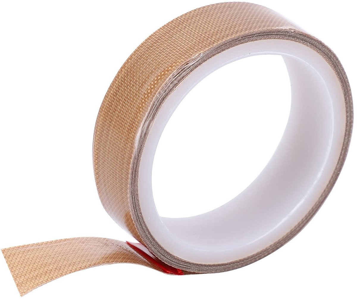 Dailygoods- PTFE-tape Hittebestendig tot 300℃ - Zelfklevende Thermische Isolatie - 10 M Lang - 0,18 Mm Dik - Geschikt voor Vacuümsluitmachines - Belangrijke Barrière voor Verwarmingselement - Hittebestendige Tape