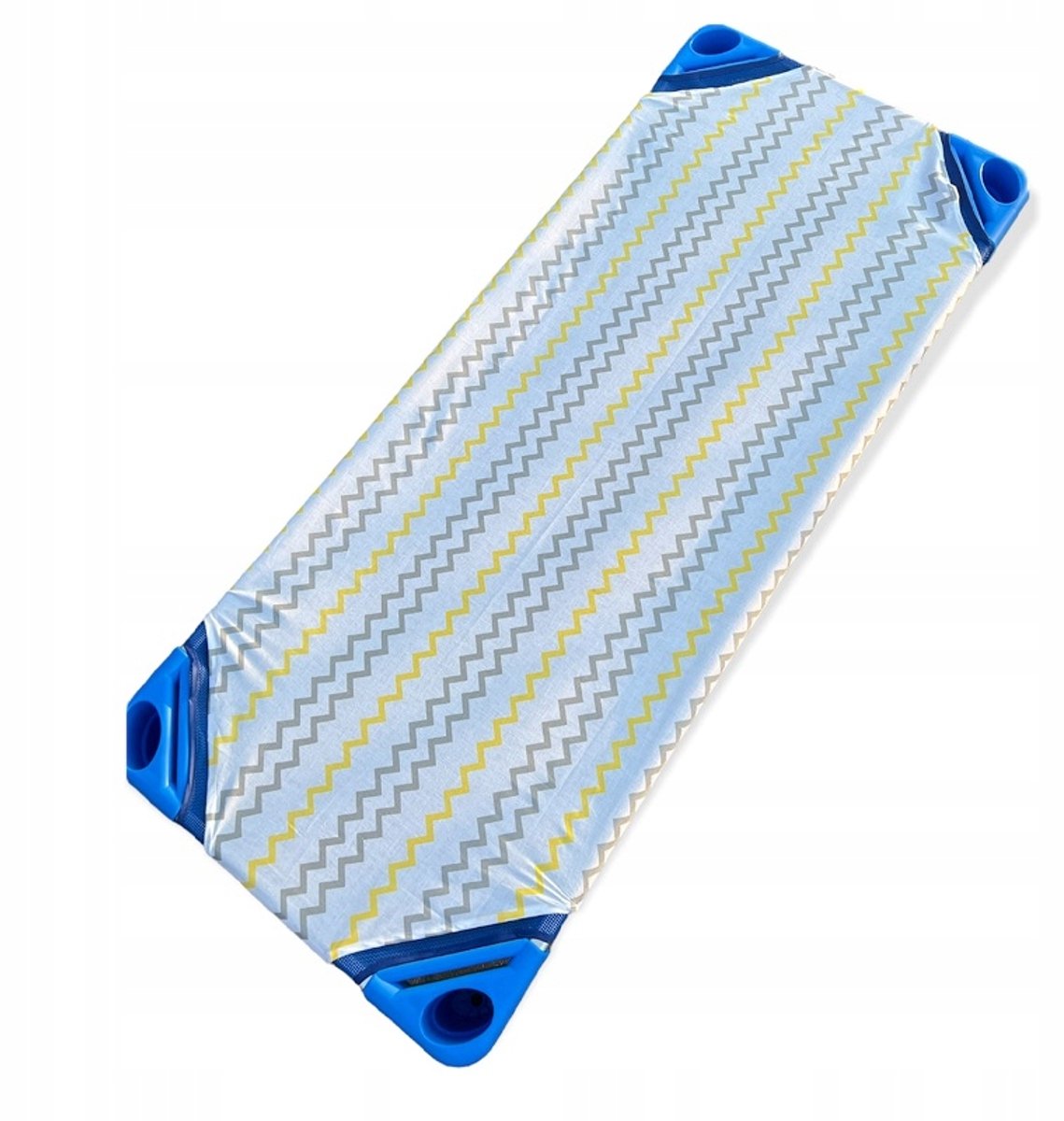 Hoeslaken met elastiek voor kinderbed 140x60 cm - Zwart-geel zigzag