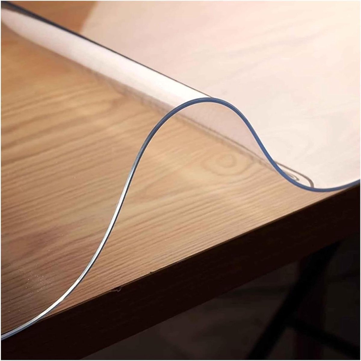 Bureauafdekking PVC - Tafelhoes vinyl - Meubels beschermen - 2 mm dik robuust - 80x180cm - Transparant