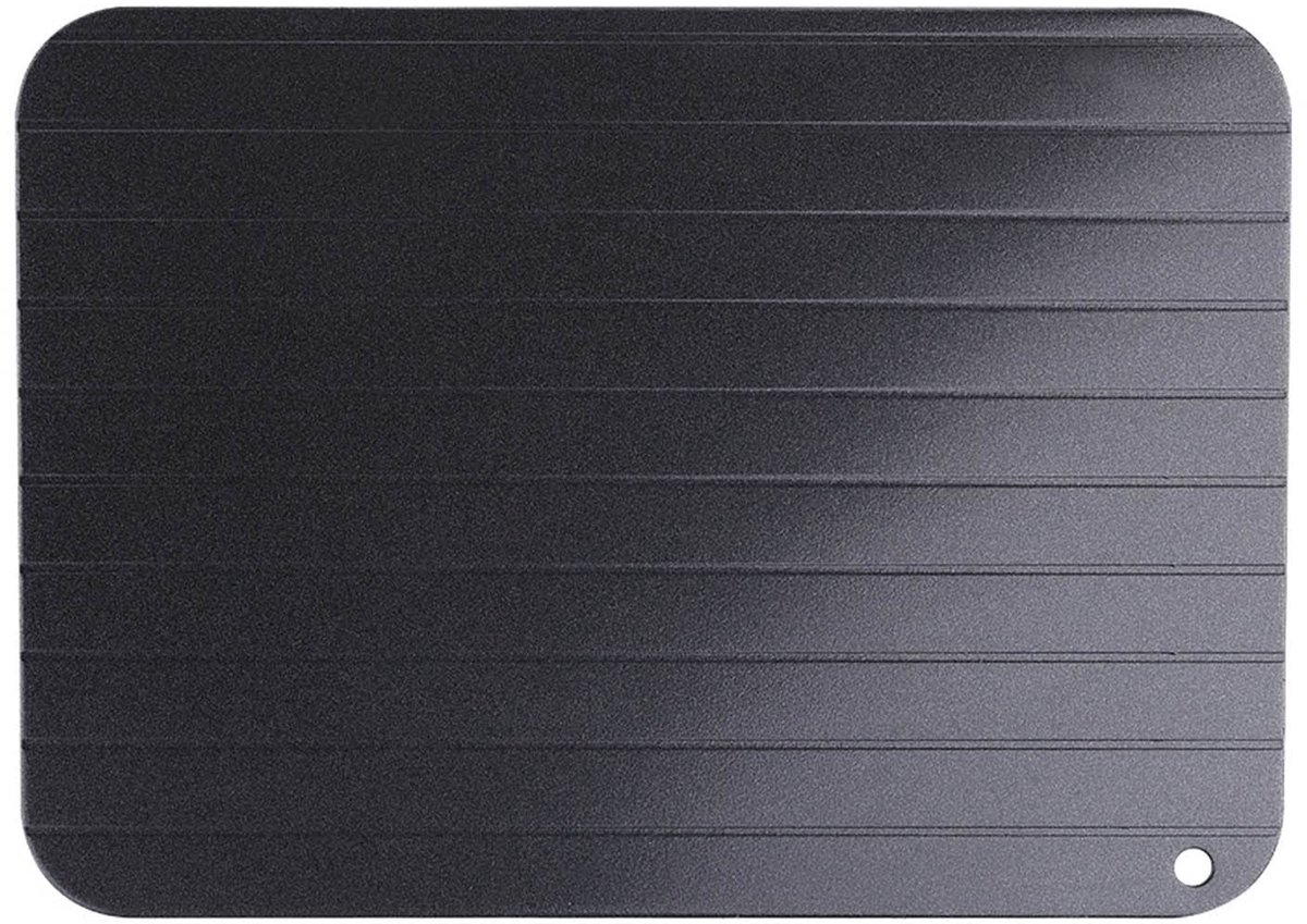 Dailygoods- Ontdoeiplank Premium Kwaliteit - Universele Ontdooibak - 23 x 16,5 x 0,2 cm - Antiaanbaklaag - Versnelt Ontdooi Proces - Geschikt voor Vlees en Groenten - Ontdooiplaat