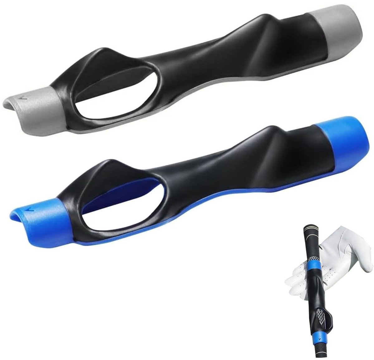 Dailygoods- Golfgrip Trainingshulpmiddelen - Golf Grip Correctie - Golf Training - Golftrainingsmateriaal - Lichtgewicht - Robuust ABS-Materiaal - Golftraining
