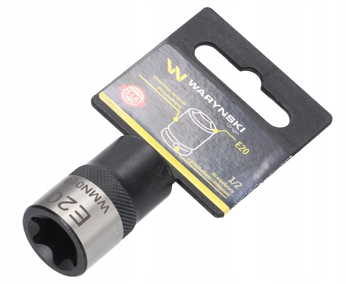E-TORX dopsleutel E20 1/2" - Duurzaam chroom-vanadiumstaal