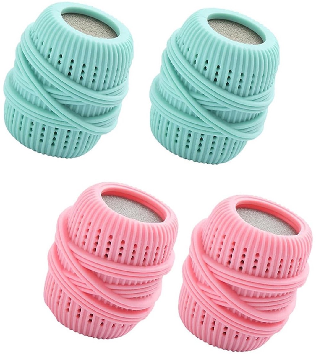 Dailygoods- Baldispenser 4 Stuks - Wasmachinevloeistofdispenser - Wasmiddelopslag - Droogballen - Duurzaam Materiaal - Leuk Cadeau - Wasballen