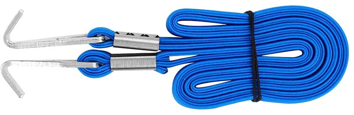 Dailygoods- Bagageband Duurzaam - Bungee Koord - Bagageriem - Bagagebinder - Elastisch Koord - Rubberen Band 80x1,2cm - Bungeekoord