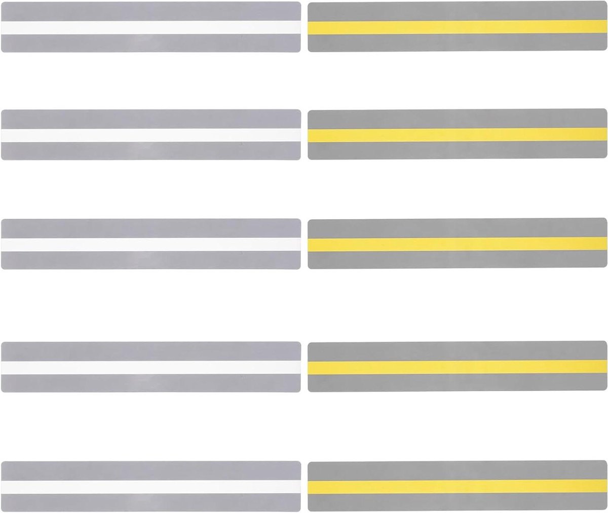 Geleide Leesstrips - Leeshulp Kinderen - Tekst Volgen - Transparante Markering - 10 Stuks - Geel Transparant