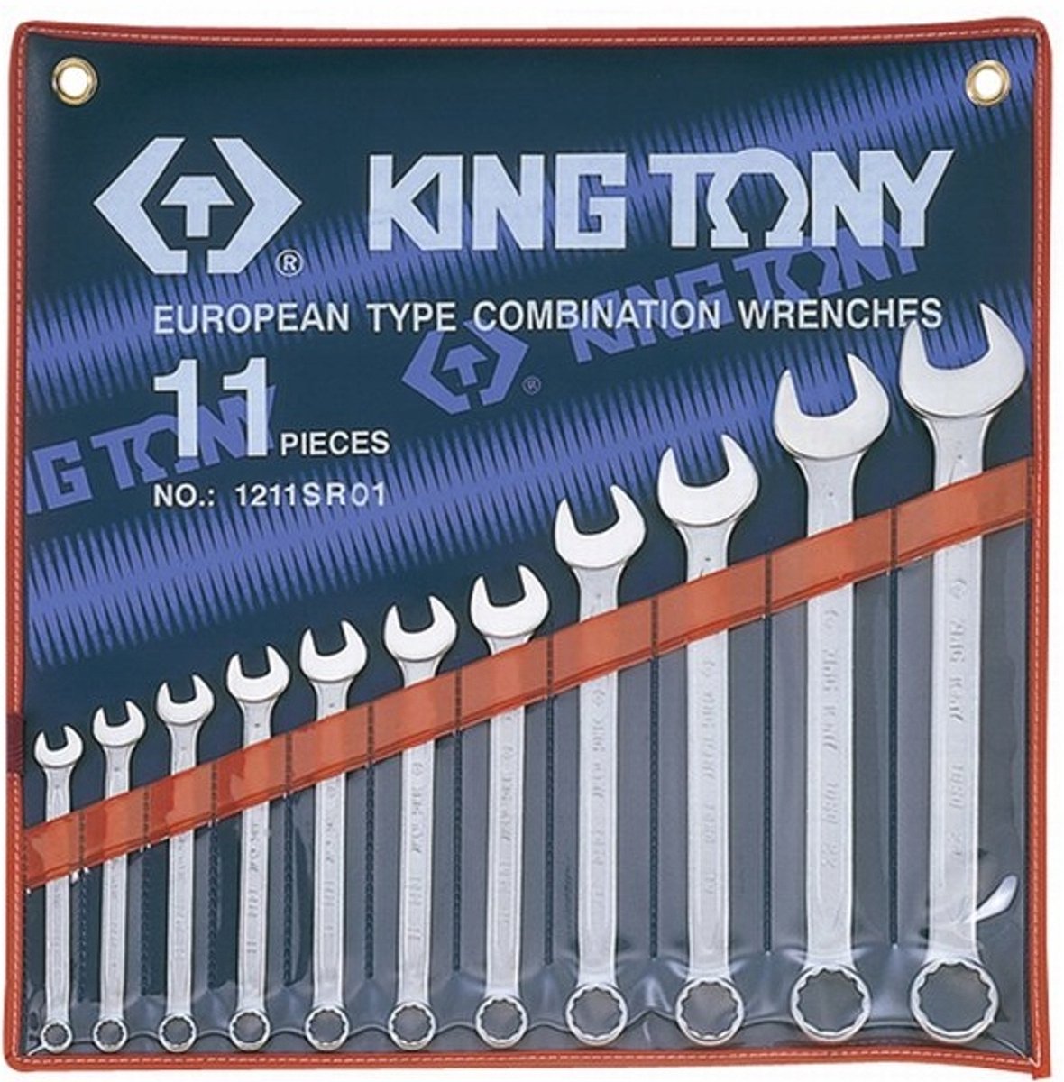 King Tony Inch dopsleutelset 1/4"-1", 11-delig, nylon koffer