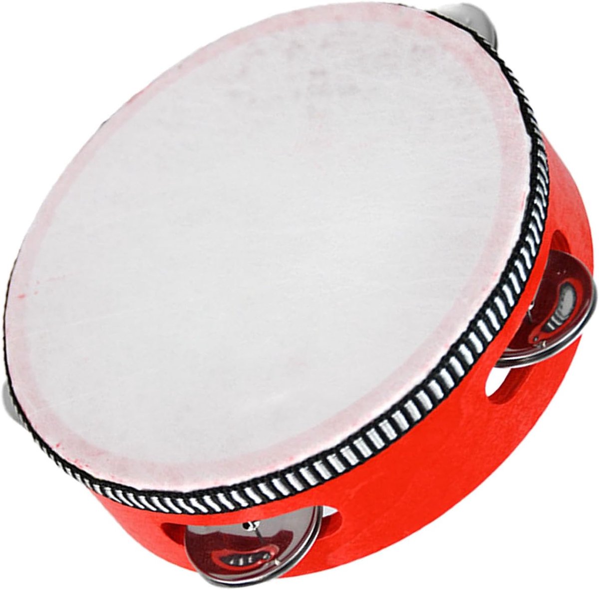 Kinder Tamboerijn - Muziek Instrument - Muziek Optredens - Massief Houten Handvat - 7 Inch - Natuurlijk