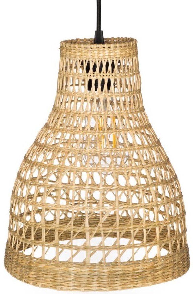 Boho Hanglamp Afrika Zee Gras Zwart E27