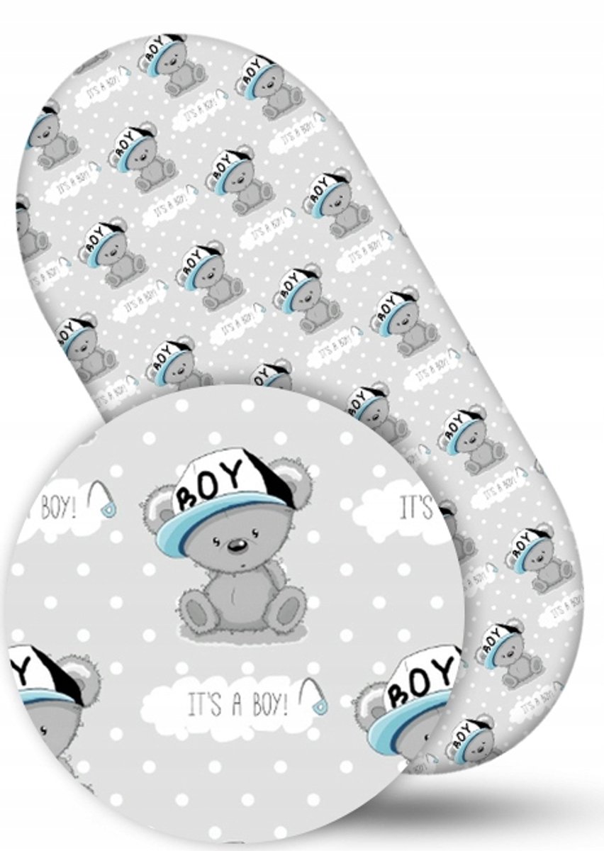Babymam Kinderwagen wieg laken met elastiek 38x80cm Katoen