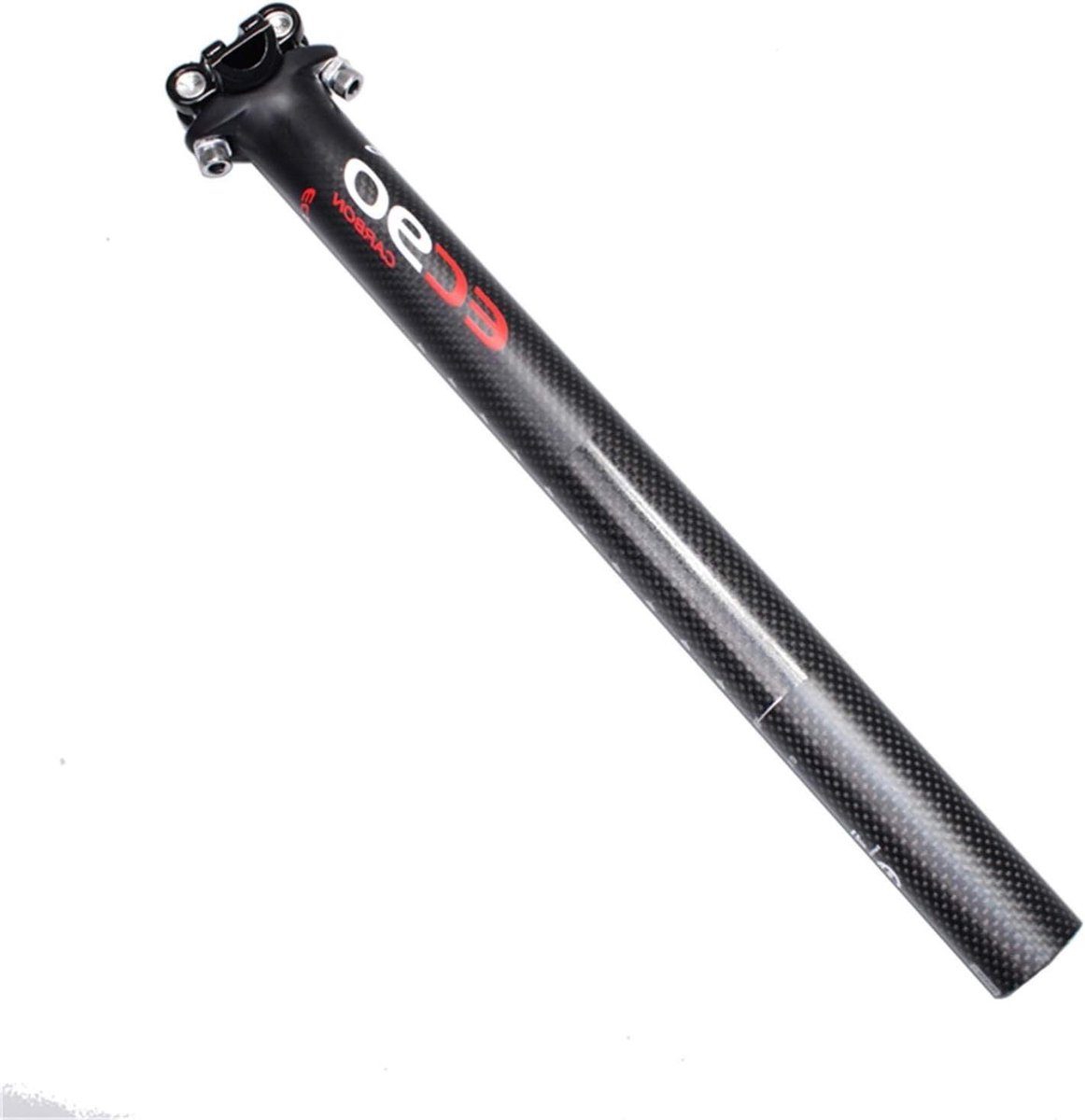 Fiets Zadelpen - Fietsonderdeel - Comfortabel Fietsen - Lichtgewicht Carbon - 31.6 x 350mm - Zwart