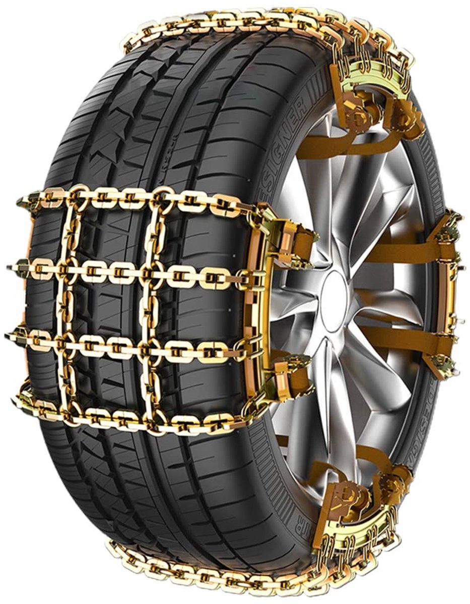 Sneeuwkettingen Auto - Antislip Bandenkettingen - Veilig Rijden - Verstelbare Pasvorm - 165-285mm Bandbreedte productafbeelding