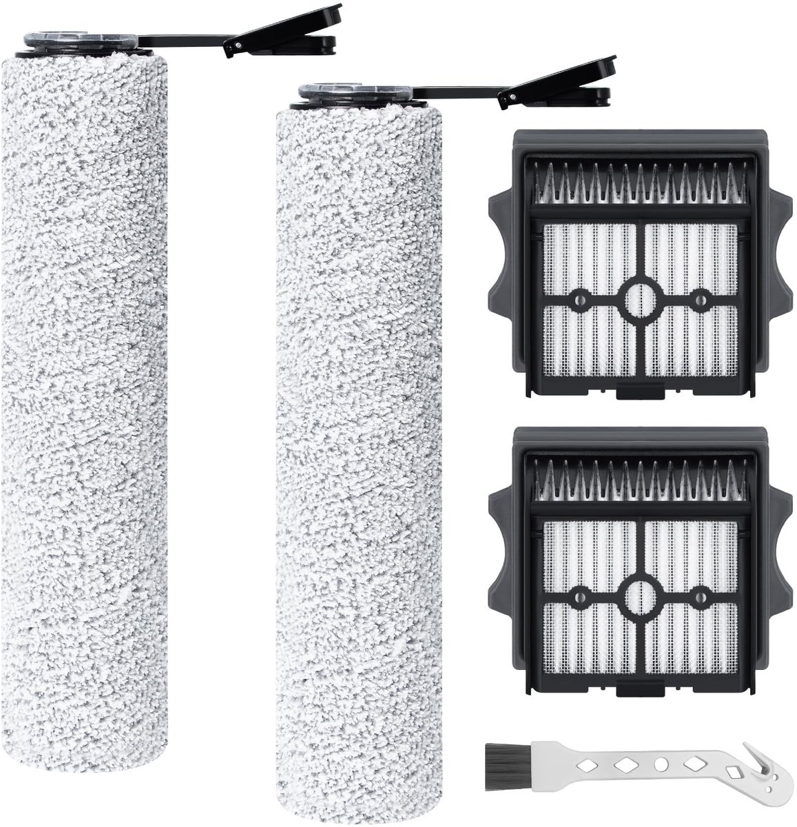 Dailygoods- Borstelrol Vervangend - HEPA-filter - Tineco Floor One S7 - Stofzuiger - Ultra/Stretch - S6/S7/S9 Artist - Stofzuigerborstel