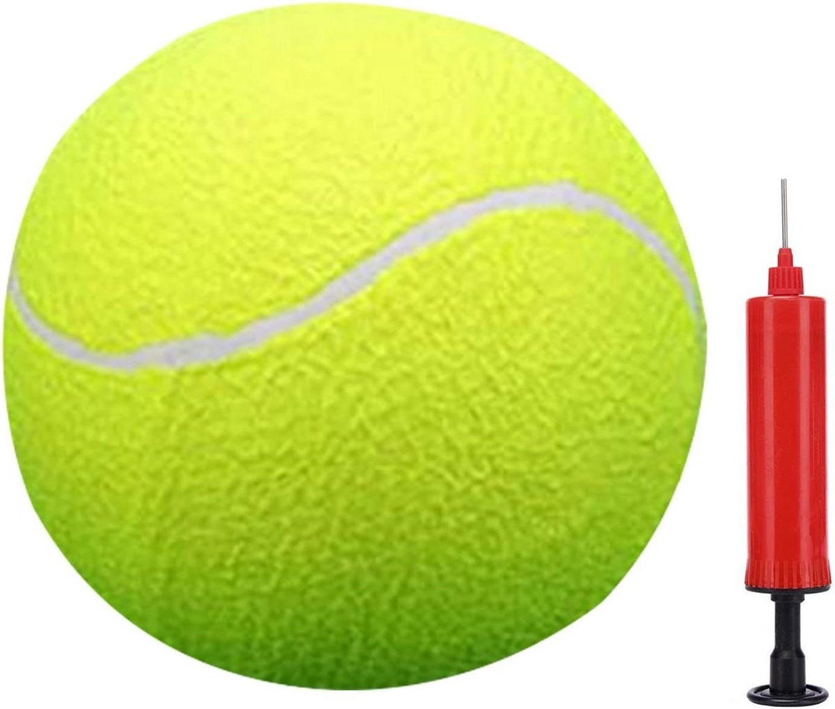 Honden Tennisbal - Grote bal - Huisdier vermaak - Duurzaam rubber - 24 cm - Geel