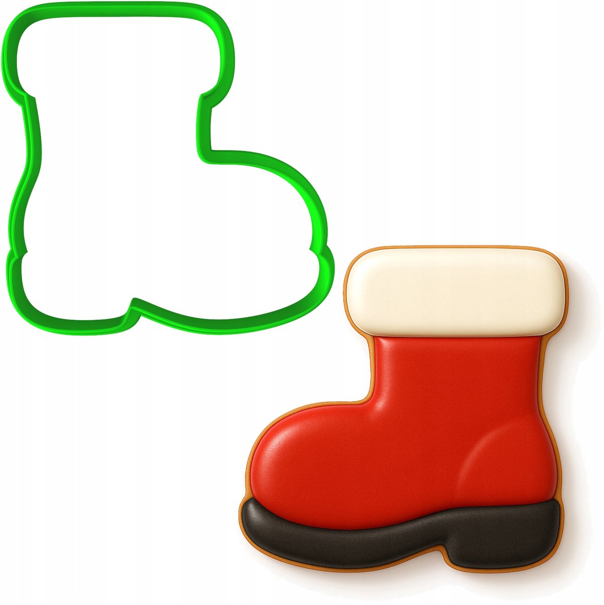 Kerstkoekjesvorm - Kerstmanlaars 8cm - Bakvorm voor Koekjes