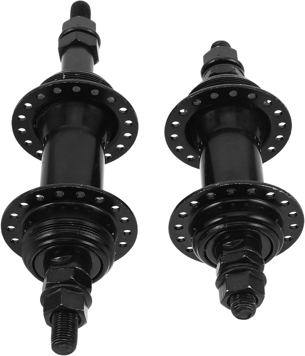 Fietsnaaf Set - Wielnaaf Onderdelen - Fiets Wielbouw - Precisie Lagers - 18 x 5 x 0.8 CM - Zwart