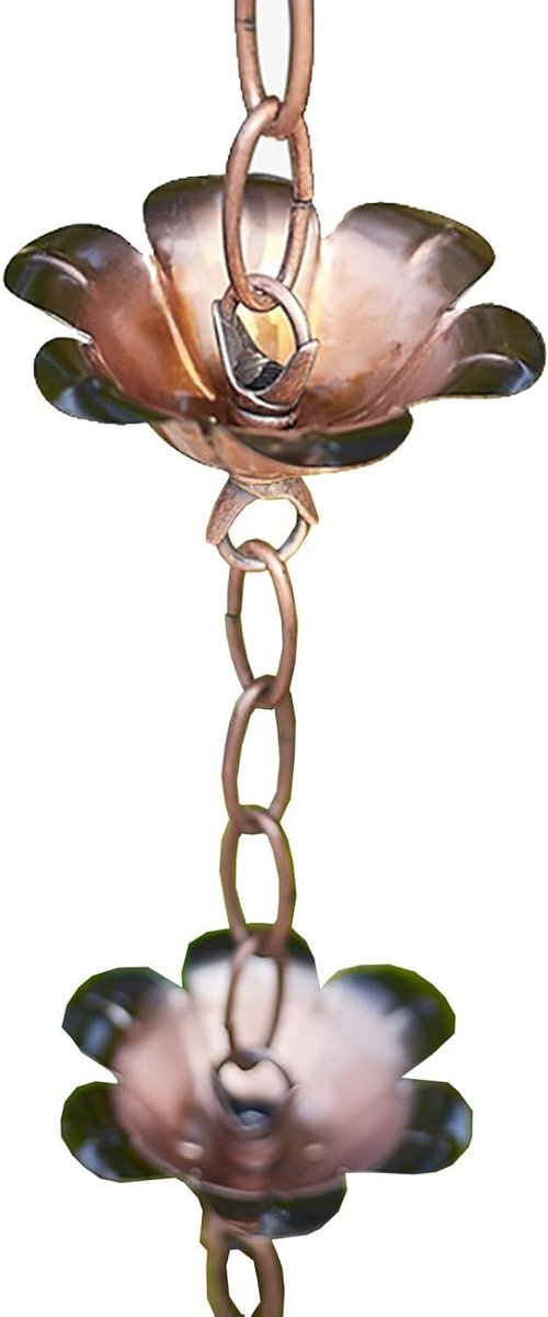 Regenketting Metaal - Buiten Decoratie - Waterafvoer Tuin - Eenvoudige Installatie - 1360 gram - Metaal
