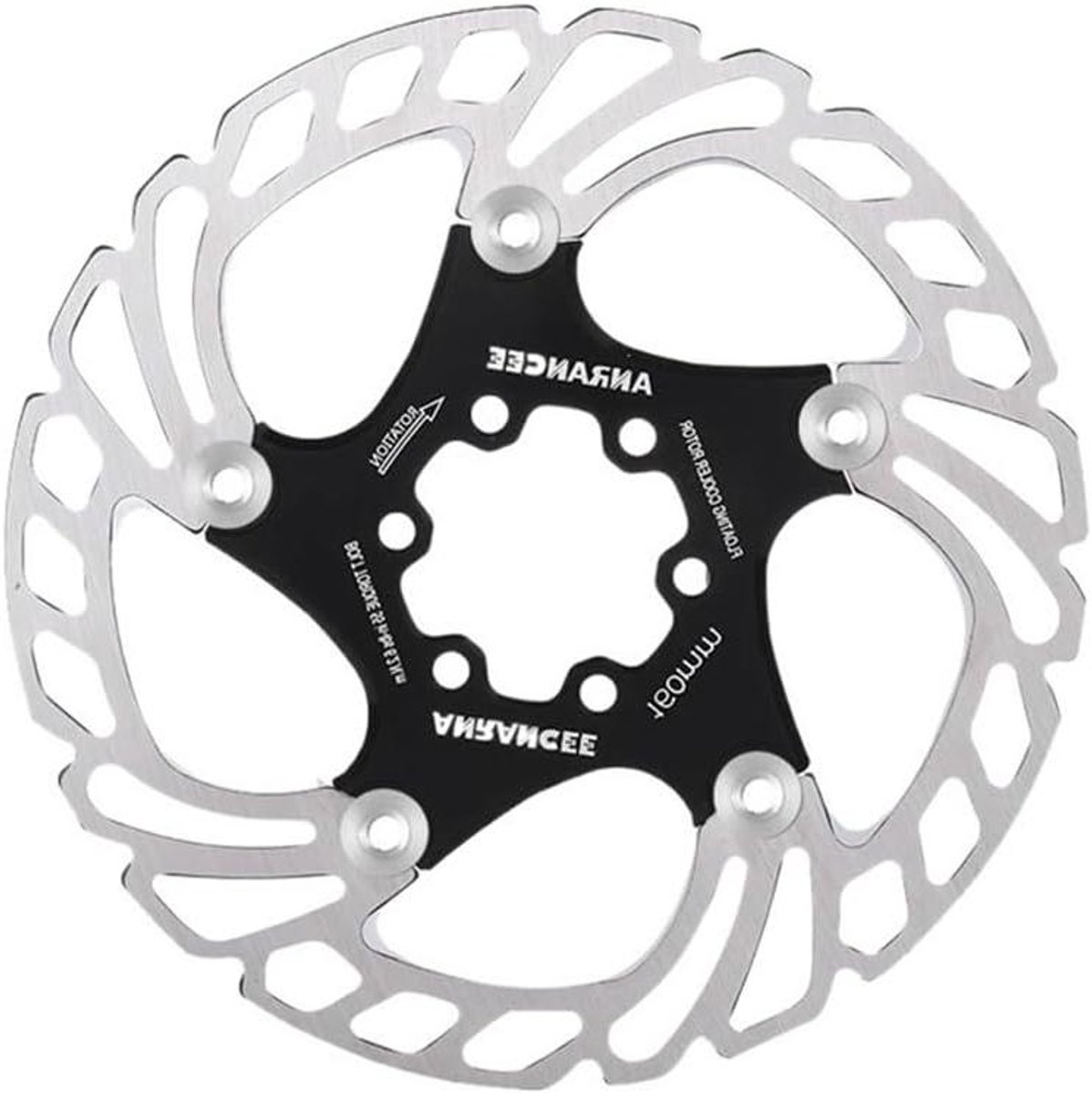 Fiets remschijf - Rotor - Fietsen verbeteren - Hoge warmteafvoer - 160 mm - Zwart