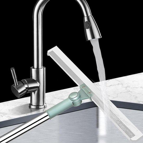 Vloerborstel met steel - Schrobbezem - Vloeren reinigen - Verstelbare steel - 573 cm - Meerkleurig — afbeelding 4