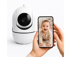 Babyfoon met Camera en App – Wifi Baby Monitor – Nachtzicht – Bewegingsdetectie – 2-Weg Audio – HD Babycamera