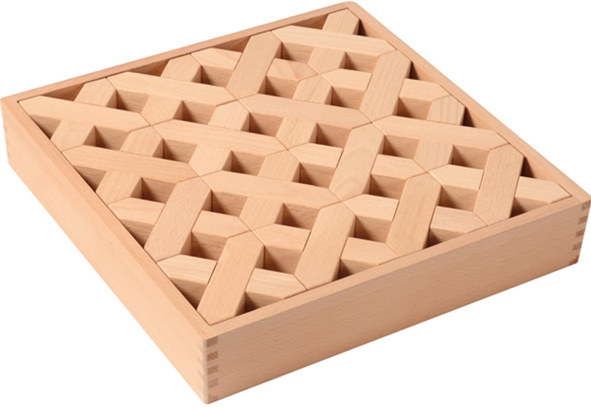 Eduplay houten bouwset X-Blocks bouwspeelgoed voor kinderen.