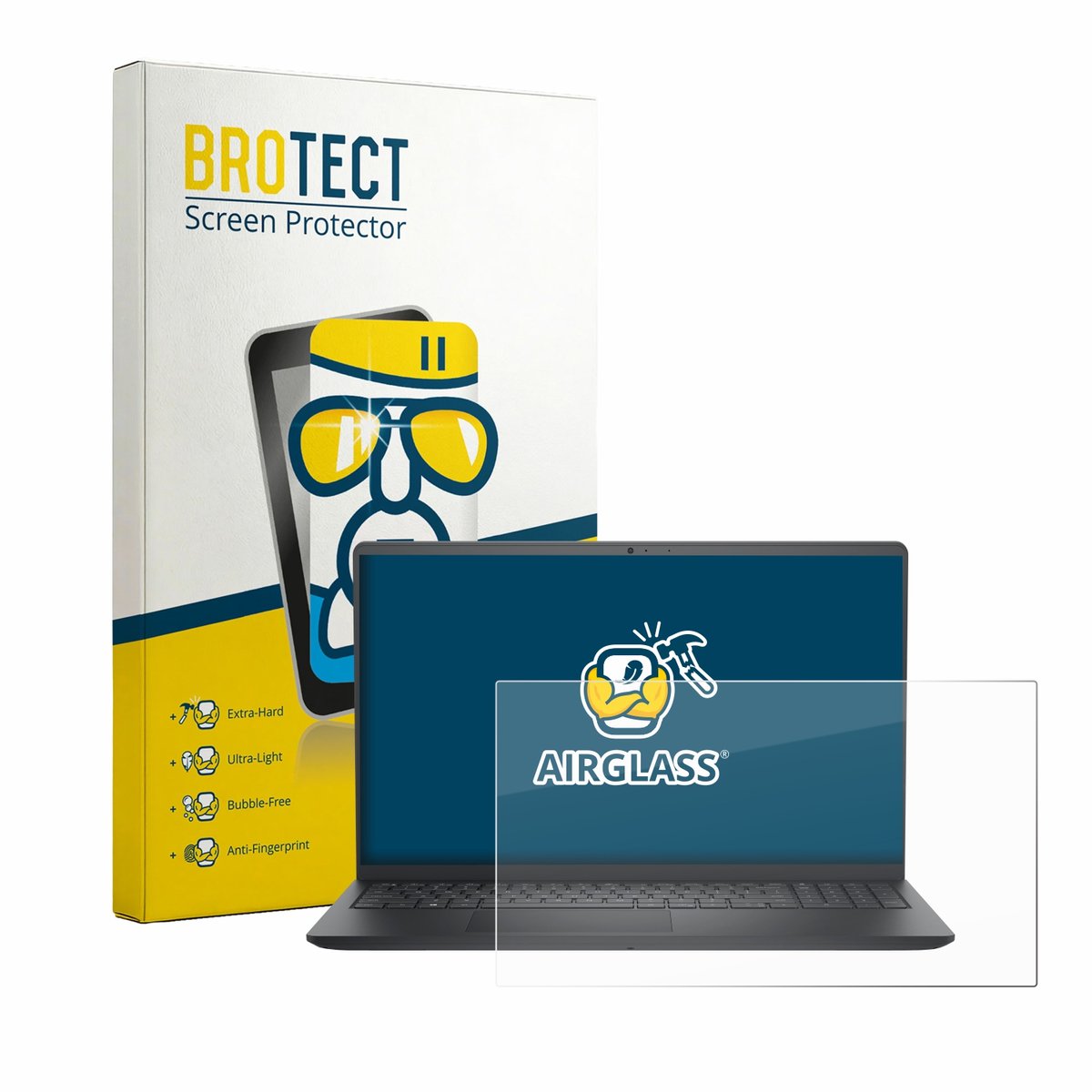 Screenprotector voor Dell Pro 15 Essential PV15250 Beschermglas transparant