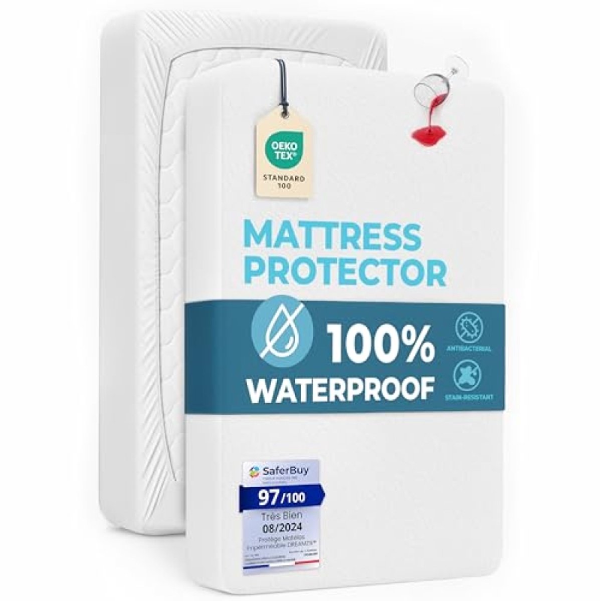 Matrasbeschermer Waterdicht 140x190 cm - OEKO-TEX® Gecertificeerd - Ademend, Hypoallergeen