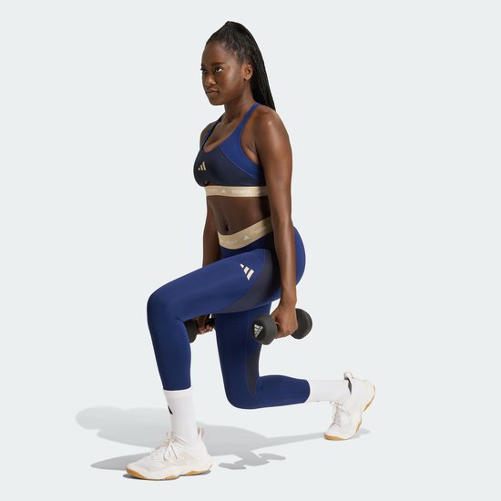 Adidas Performance Techfit Color Block 7/8 Workoutlegging - Dames - Blauw van Adidas — afbeelding 3