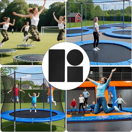 Trampoline Reparatieset - Scheurherstelpleisters - Trampoline Onderhoud - Zelfklevend Ontwerp - 3 Vormen - Enkel Kenmerk van Merkloos — afbeelding 3