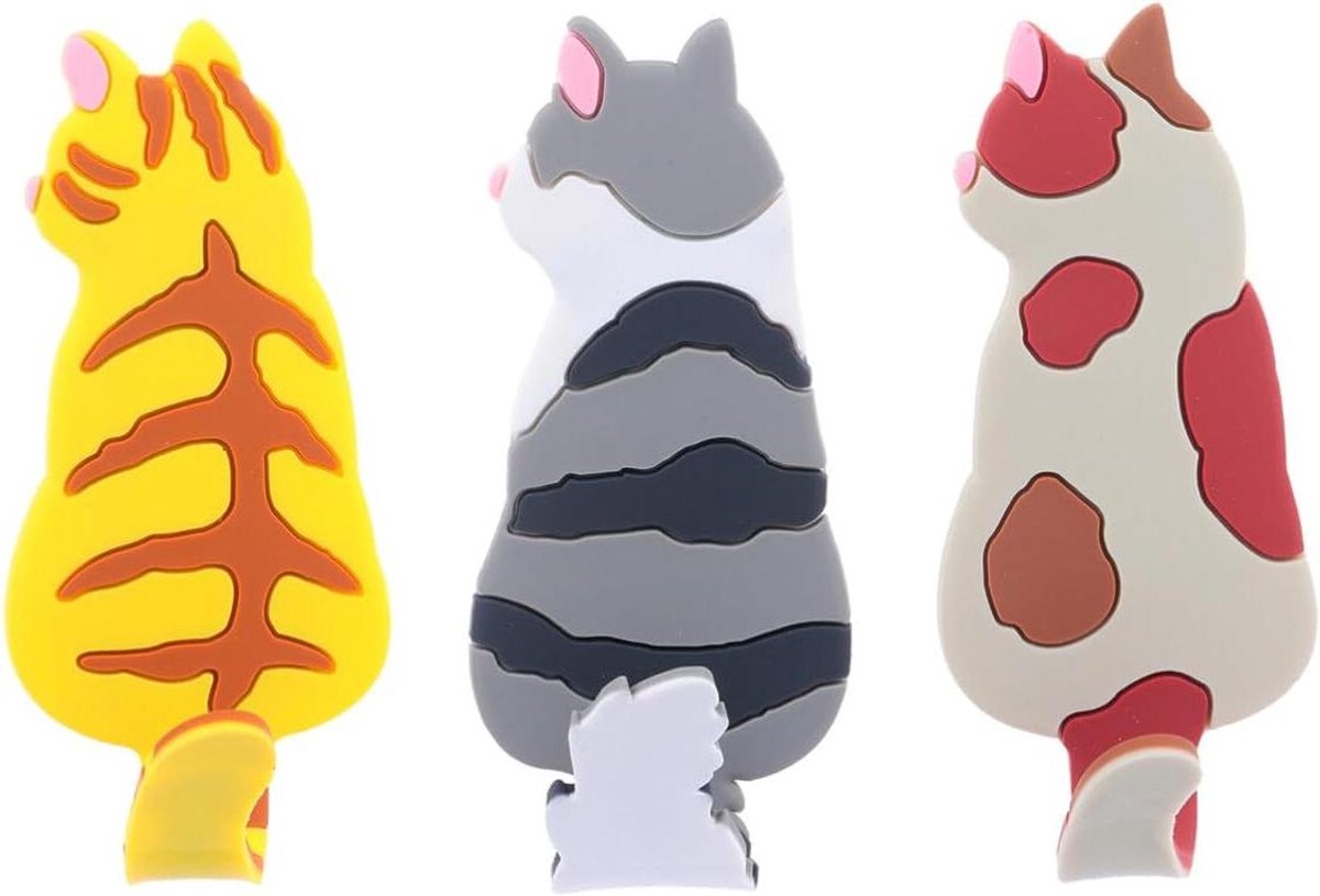 Magnetische Haken - Dierenhaken Koelkast - Keuken Organiseren - Geen Gereedschap Nodig - 14.2 cm - Zoals Afgebeeld