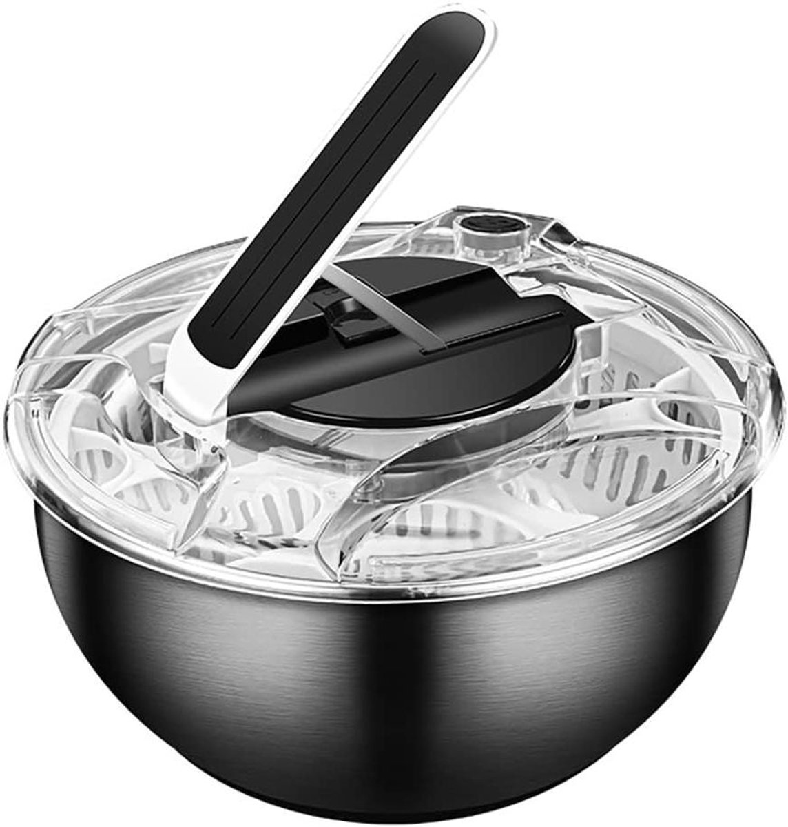Groenten Fruit Drogen - Salade Spinner - Keukenwerk Versnellen - Met RVS Componenten - 1481 Gram - Niet gespecificeerd