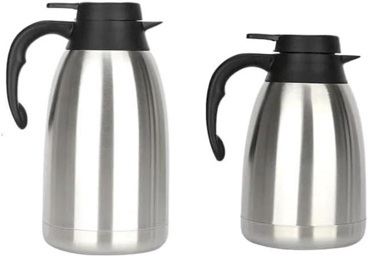 Thermoskan - Waterkoker Karaf - Dranken Warm Houden - Stofbestendig Ontwerp - 1.5L - Zilver