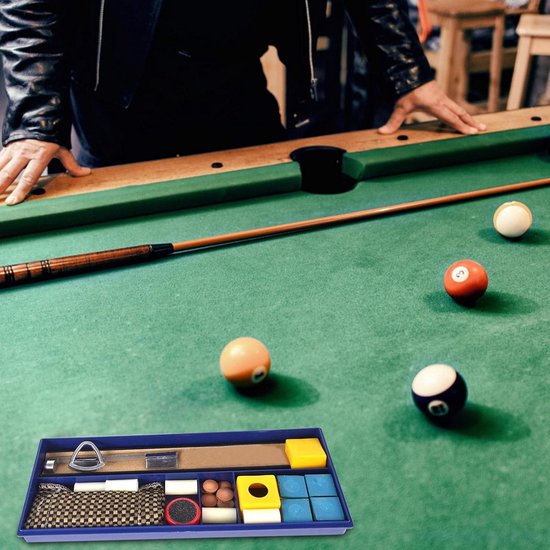 Poolkeu Reparatie - Biljart Onderhoud - Keu Repareren - Complete Set - 24.4 cm - Zwart — afbeelding 2