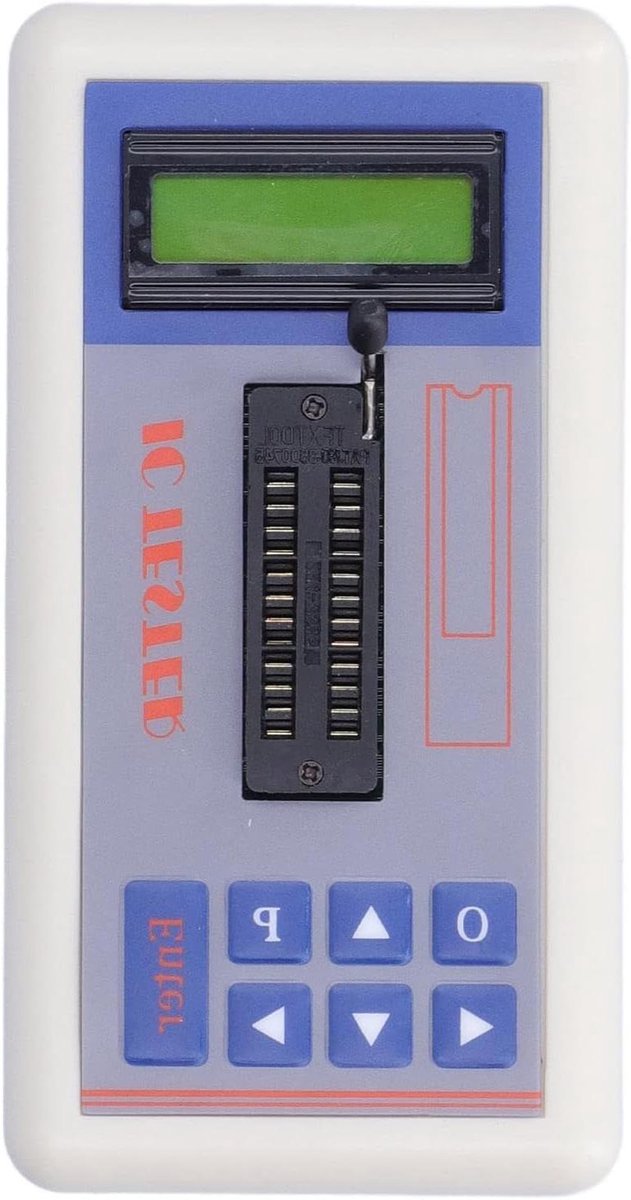 Geïntegreerde Schakeling Tester - IC Tester Transistor Meter - Elektronica Onderhoud - Automatische Uitschakeling - 24 Pinnen - Zwart