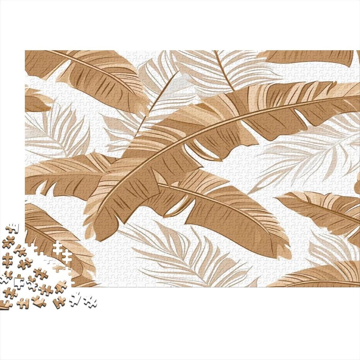 Leaf Puzzel voor volwassenen, 1000 stukjes, veeleisende mini-puzzel voor volwassenen, artwork Jigsaw, puzzel voor familie, spel, woondecoratie, 1000 stuks (75 x 50 cm)