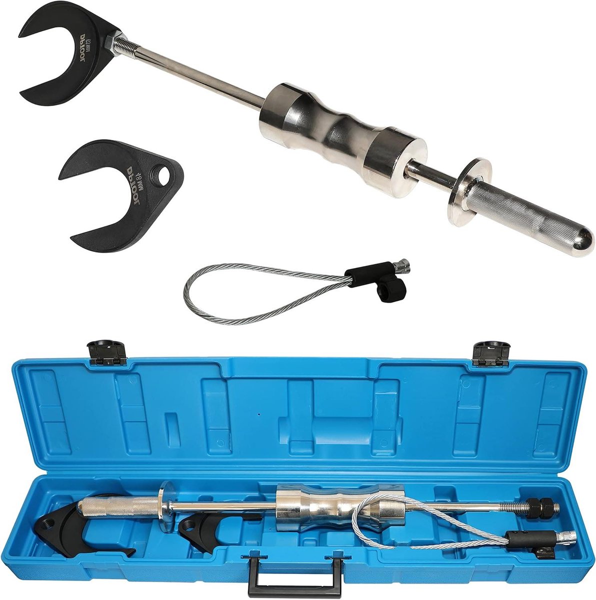 Homokinetische Trekker Set - Aandrijfas Verwijderaar - Auto Onderhoud - Zware Glijhamer - 495 cm Lengte - Zilver