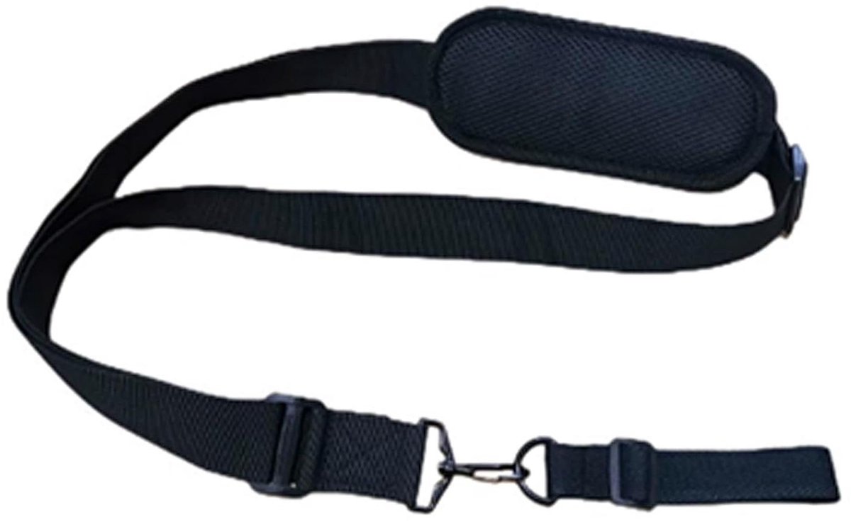 Schouderband Tuingereedschap - Draagband Bosmaaier - Tuinonderhoud Uitvoeren - Verstelbare Dubbele Banden - 19 x 10 x 3 cm - Zwart