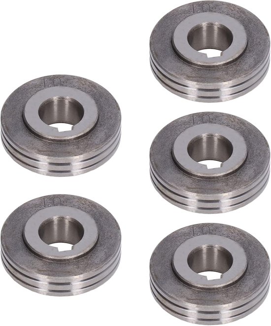 Lasser draadaanvoerrol, 5-delige set met 0,8 mm en 1,0 mm groefbreedte, duurzaam lager stalen geleidewiel voor OTC-lasmachine — afbeelding 4
